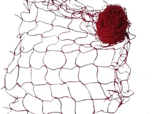 Dekoračná sieť červená (5x1 m, oko 10x10 cm)