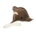 Ďalší obrázok produktu Delfín, 22 cm, kožená robustní hračka, HIPHOP DOG, hnědošedá/bílá