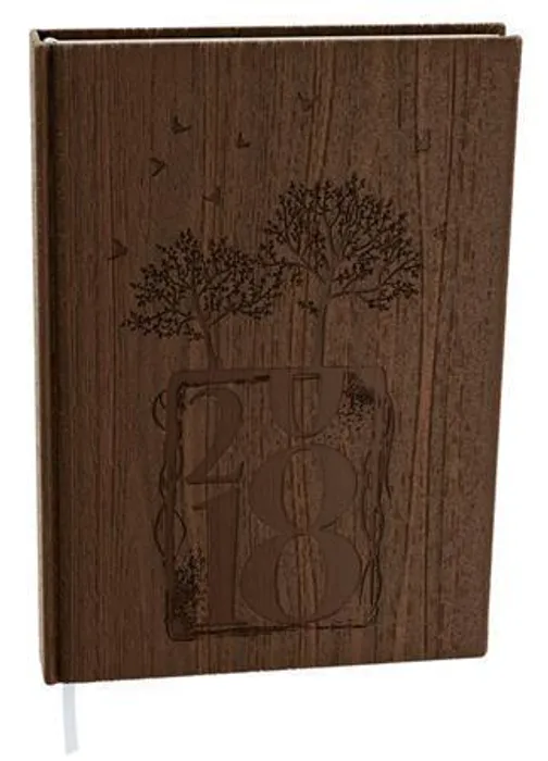 Hlavný obrázok produktu Denní diář "Ctirad s výsekem", wood, A5, hnědá, Strom (CZ), BALOUŠEK