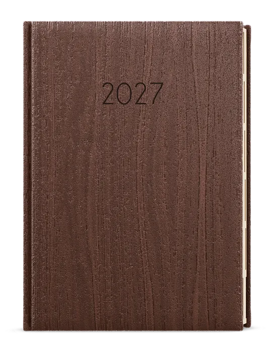 Hlavný obrázok produktu Denní diář - Ctirad s výsekem - Wood - A5 - hnědá