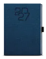 Denní diár - David - Textil - A5 - modrá