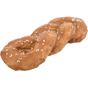 Denta Fun Chicken Bread , žuvacia pletienka z byvolej kože s mäsom, 15cm/75 g