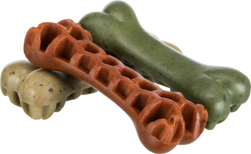 Hlavný obrázok produktu Denta Fun Veggie Honey Comb Bone , kostička s mořskou řasou 12 cm, 58g