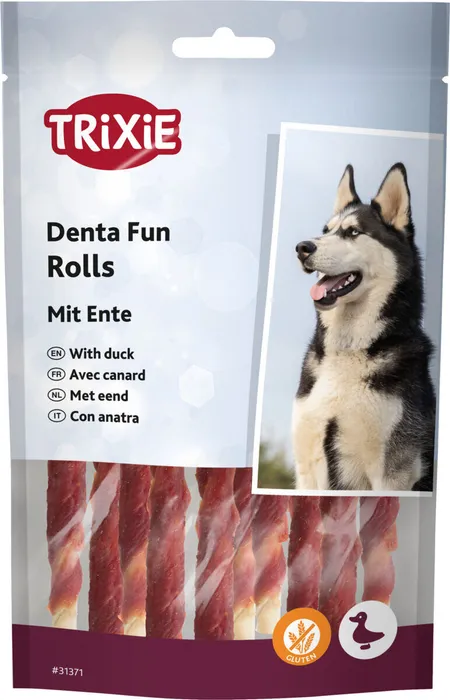 Hlavný obrázok produktu DENTAfun-tyčinka svázaná kachním masem 10ks, 12cm/80g