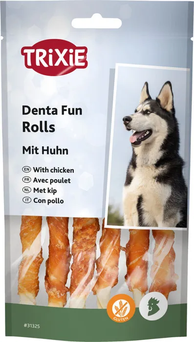 Hlavný obrázok produktu DENTAfun-tyčinka svázaná kuřecím masem 6ks, 12cm/70g