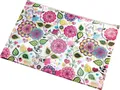 Ploché obaly na dokumenty "Flowers", so zipsom, A4, PP, PANTA PLAST