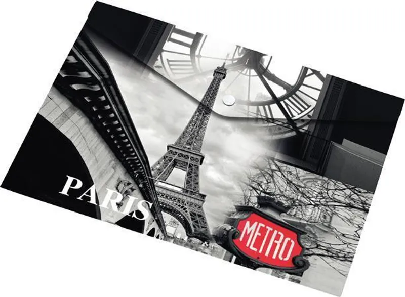 Hlavný obrázok produktu Desky na dokumenty "Paris", s drukem, A4, PP, PANTA PLAST
