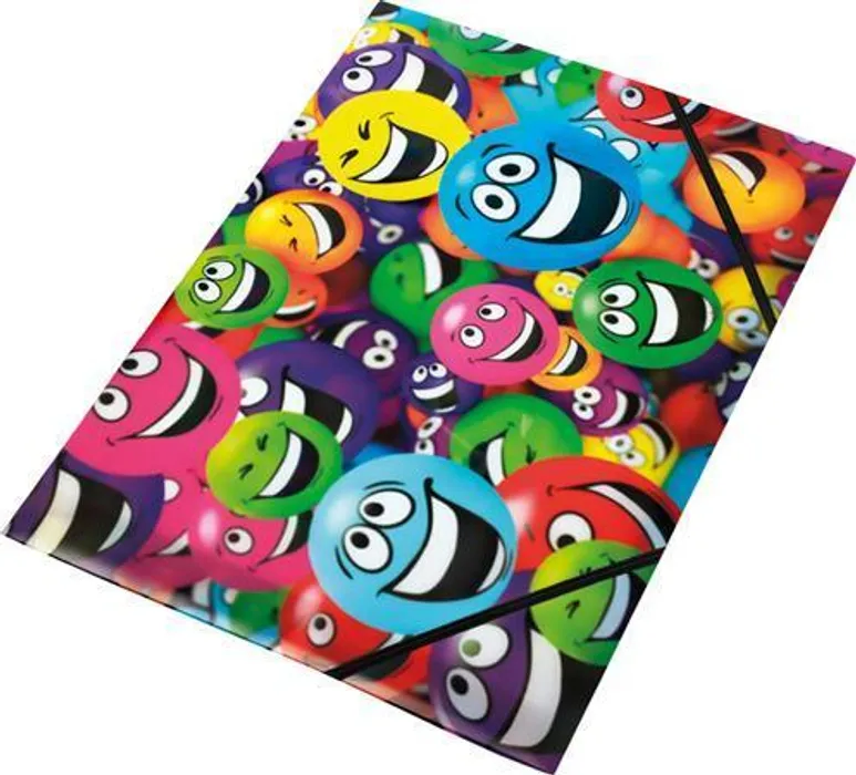 Hlavný obrázok produktu Desky na dokumenty "Smile", s gumičkou, 15 mm, A4, PP, PANTA PLAST