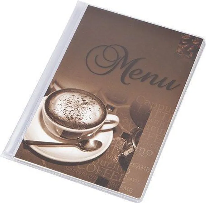 Hlavný obrázok produktu Desky na jídelní lístek "Coffee", motiv káva, A5, PANTA PLAST