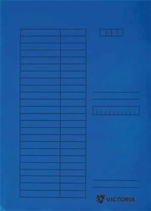 Hlavný obrázok produktu Desky s chlopněmi, modré, karton, A4, VICTORIA [5 ks]