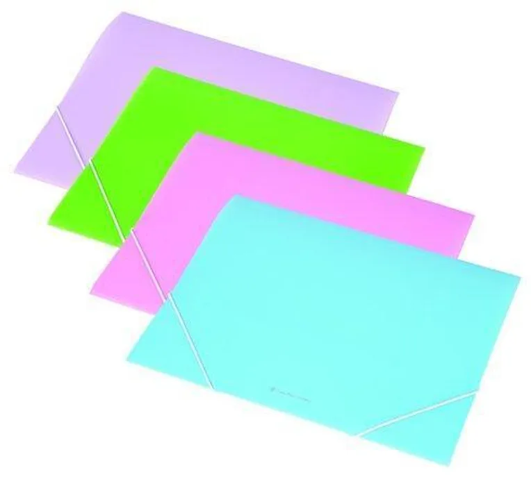 Hlavný obrázok produktu Desky s gumičkou, 15mm, PP, A4, pastelová růžová, PANTA PLAST