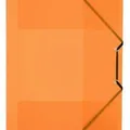 Ďalší obrázok produktu Podložky s gumičkou "Propyglass", oranžová, 15 mm, PP, A4, VIQUEL