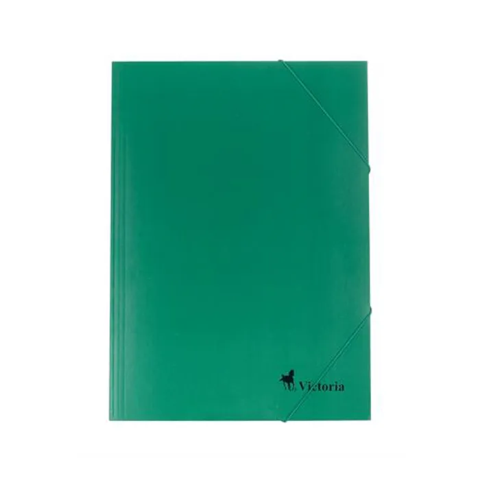 Hlavný obrázok produktu Desky s gumičkou, zelené, karton, A4, VICTORIA