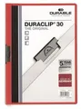 Dosky s rýchloviazačom DURACLIP® 30, červená, s klipom, A4, DURABLE