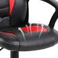 Detská herná stolička Red Fighter C5, čierno-červená, + sada 3v1 CM310 PROMO