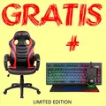 Detská herná stolička Red Fighter C6, čierno-červená, + sada 3v1 CM310 PROMO