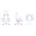 Detská herná stolička Ultradesk Throne Kids, čierna