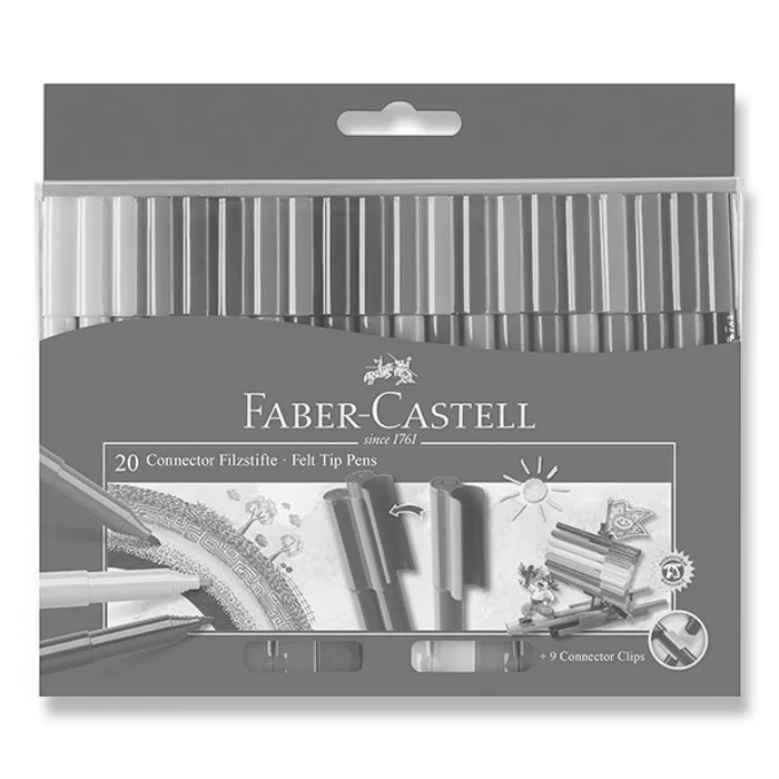 Hlavný obrázok produktu Dětské fixy Faber-Castell 155520 Connector 20 barev
