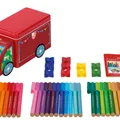 Ďalší obrázok produktu Detské fixy Faber-Castell 155533 Connector plechové autíčko, 33 farieb
