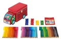 Detské fixy Faber-Castell 155533 Connector plechové autíčko, 33 farieb