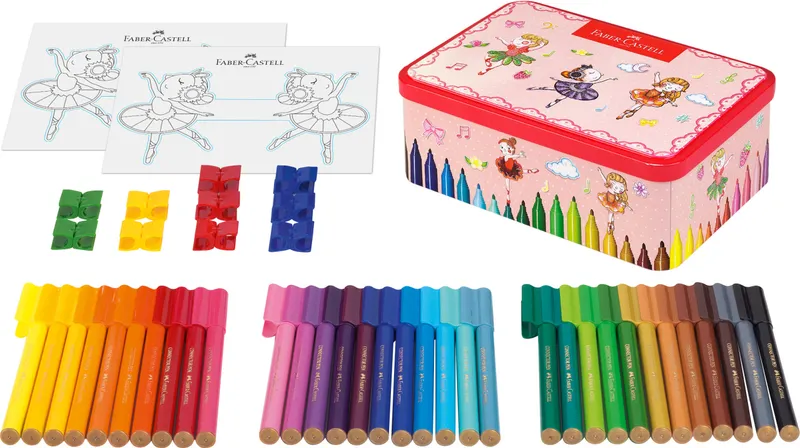 Hlavný obrázok produktu Dětské fixy Faber-Castell 155534 Connector balerínka, 33 barev