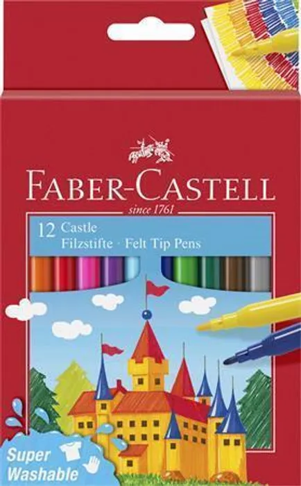 Hlavný obrázok produktu Dětské fixy Faber-Castell Castle 12 barev