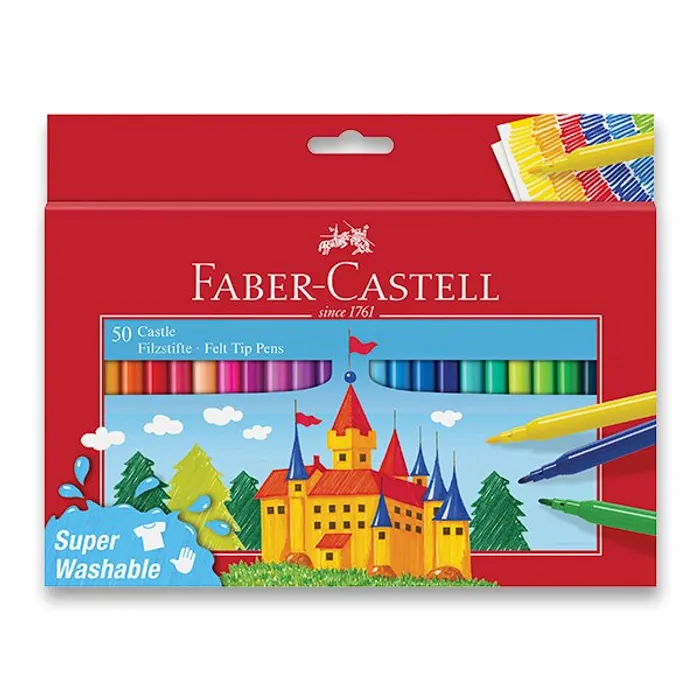 Hlavný obrázok produktu Dětské fixy Faber-Castell Castle 50 barev