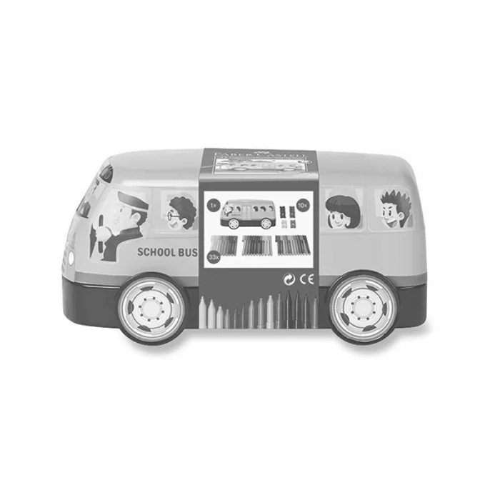 Hlavný obrázok produktu Dětské fixy Faber-Castell Connector plechový autobus, 33 barev