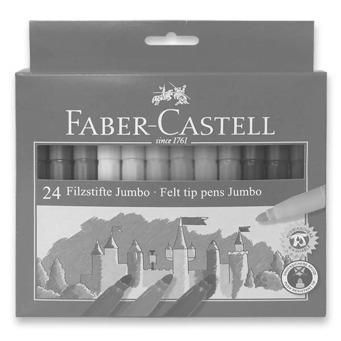 Hlavný obrázok produktu Dětské fixy Faber-Castell Jumbo 24 barev