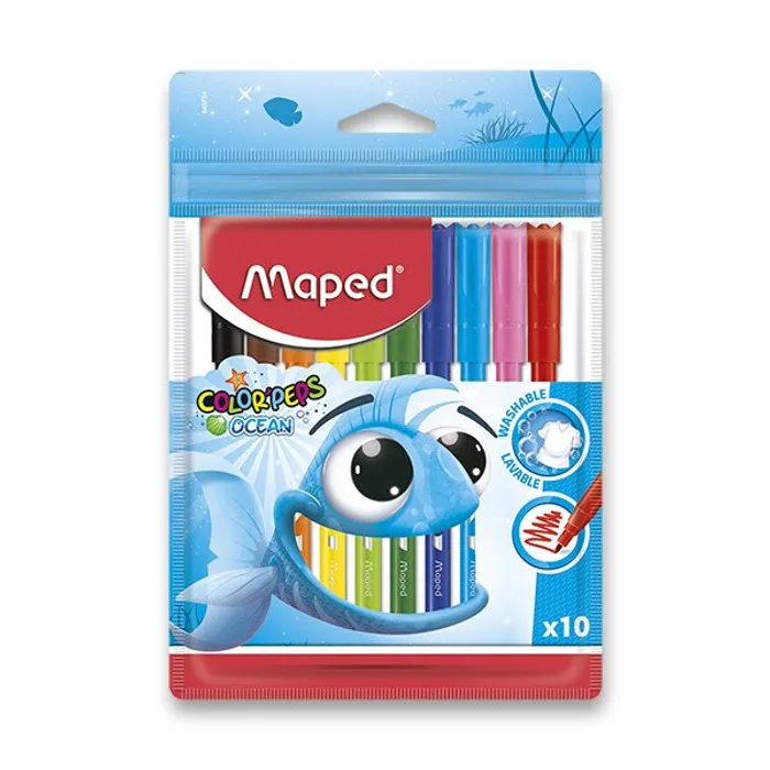 Hlavný obrázok produktu Dětské fixy Maped Color´Peps Ocean, 10 barev