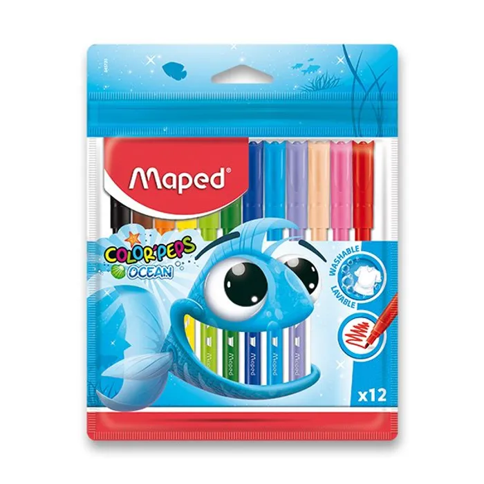 Hlavný obrázok produktu Dětské fixy Maped Color´Peps Ocean, 12 barev