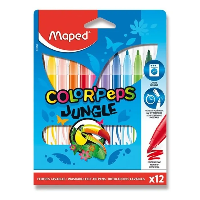 Hlavný obrázok produktu Dětské fixy Maped Color'Peps Jungle - 12 barev