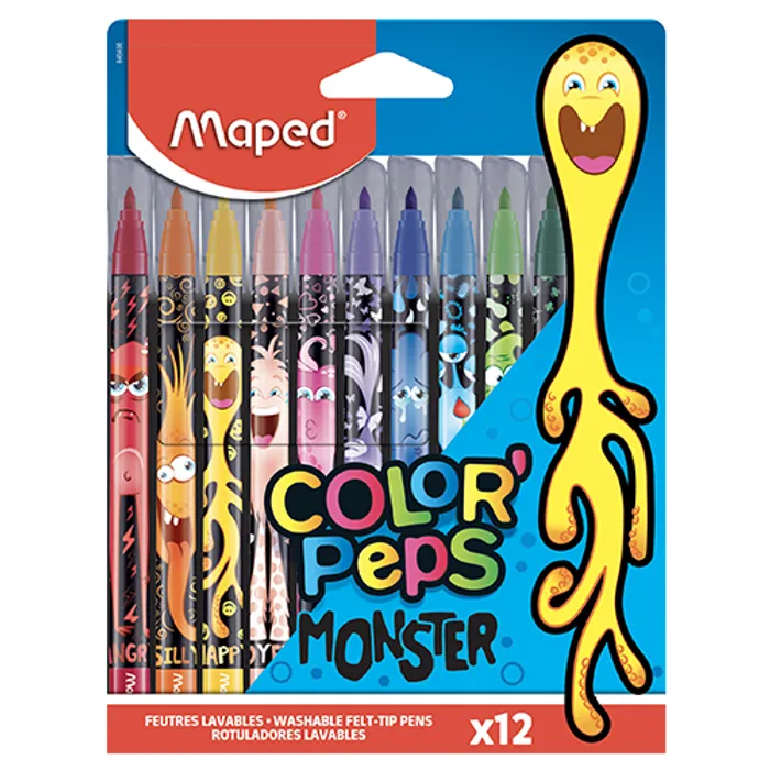 Hlavný obrázok produktu Dětské fixy Maped Color'Peps Monster 12 barev
