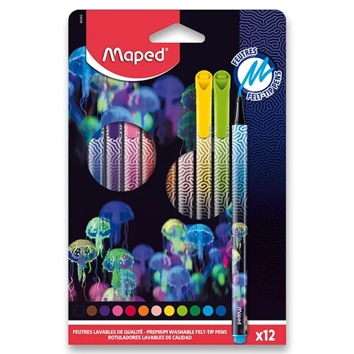 Hlavný obrázok produktu Dětské fixy Maped Deepsea Paradise 12 barev