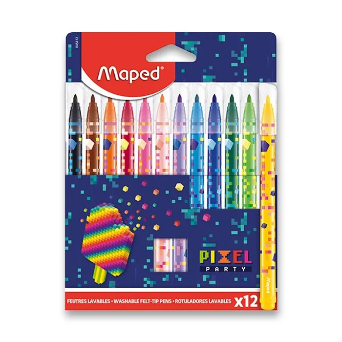 Hlavný obrázok produktu Dětské fixy Maped Pixel Party 12 barev