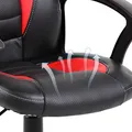 Detské herné kreslo Red Fighter C5, čierno-červené, + mikrofón Marvo MIC-02