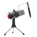 Detské herné kreslo Red Fighter C6, čierno-červené, + mikrofón Marvo MIC-02, PROMO