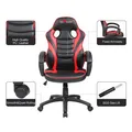Detské herné kreslo Red Fighter C6, čierno-červené, + mikrofón Marvo MIC-02, PROMO