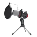 Detské herné kreslo Red Fighter C6, čierno-červené, + mikrofón Marvo MIC-02, PROMO