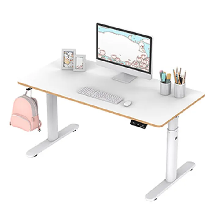 Hlavný obrázok produktu Dětský pracovní stůl, elektricky nastavitelná výška, bílá deska, 120X60 cm, 55-81 cm, PUL