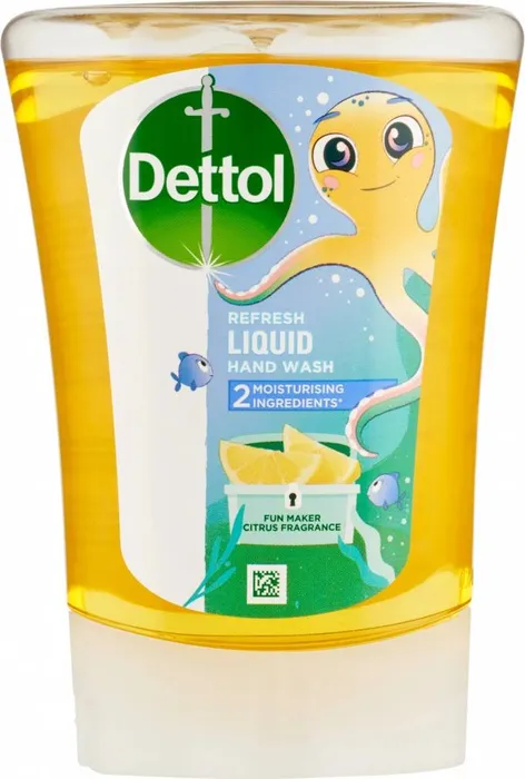 Hlavný obrázok produktu Dettol Kids Citrus tekuté mýdlo do bezdotykového dávkovače mýdla náhradní náplň 250ml