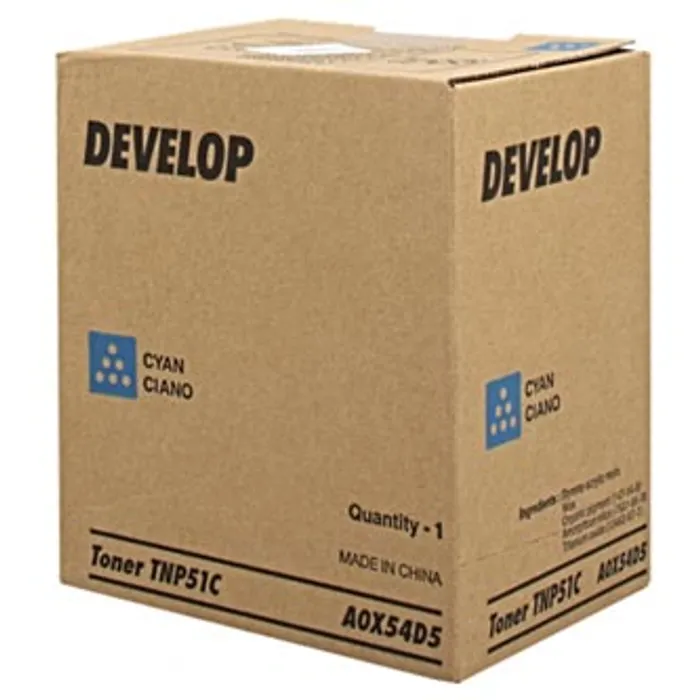 Hlavný obrázok produktu Develop originální toner A0X54D5, cyan, 5000str., TNP51C, Develop Ineo +3110, O