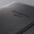 Diár "Conceptum", čierny, A5, denný, 2017, tvrdý obal, SIGEL