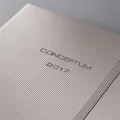 Diár "Conceptum" metalická hnedá Desert, A5, týždenný, 2017, tvrdý obal, SIGEL