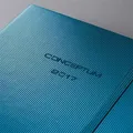 Diár "Conceptum" metalická modrá Ocean, A6, týždenný, 2017, tvrdý obal, SIGEL