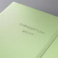 Diár "Conceptum" metalická zelená Fresh, A5, týždenný, 2017, tvrdý obal, SIGEL