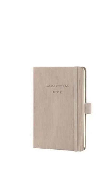 Hlavný obrázok produktu Diář "Conceptum", světle hnědá, A6, týdenní, 2018, tvrdé desky, SIGEL