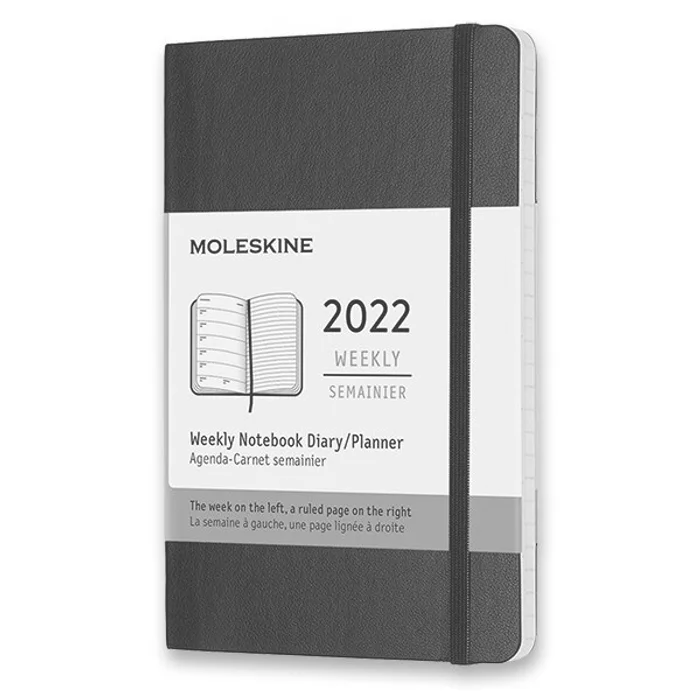 Hlavný obrázok produktu Diář Moleskine 2022 - měkké desky černý
