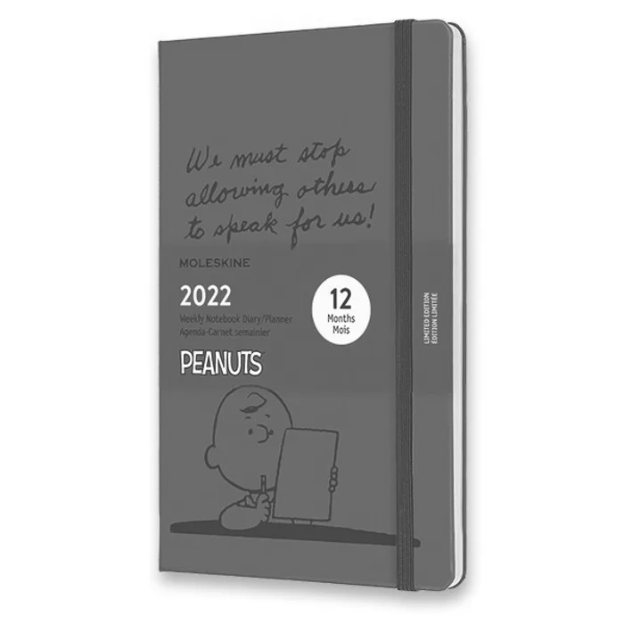 Hlavný obrázok produktu Diář Moleskine 2022 Peanuts - tvrdé desky L, týdenní,červený