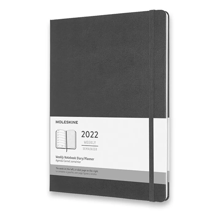 Hlavný obrázok produktu Diář Moleskine 2022 - tvrdé desky černý
